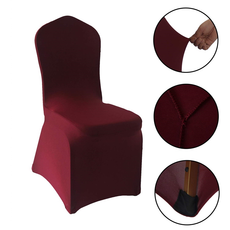 Chair Cover Lycra Maroon