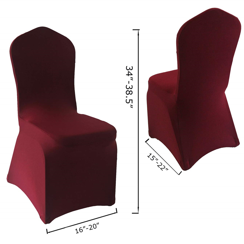 Chair Cover Lycra Maroon - Image 4