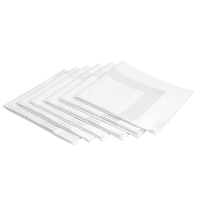 Napkin Satin Band White