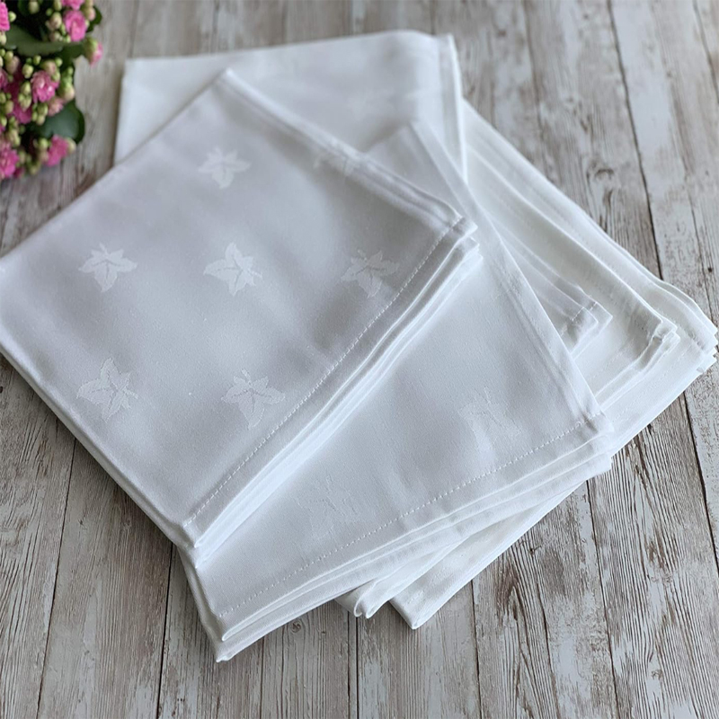 Napkin Damask Ivy Leaf - Image 2