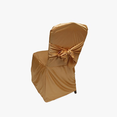 Chair Bow Lycra Gold - Image 2