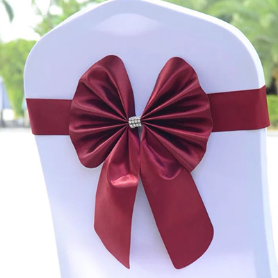 Chair Bow Lycra Maroon